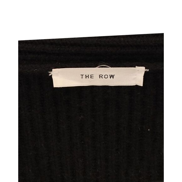 The Row Cardigan with Scarf in Black Cashmere - Picture 5 of 5
